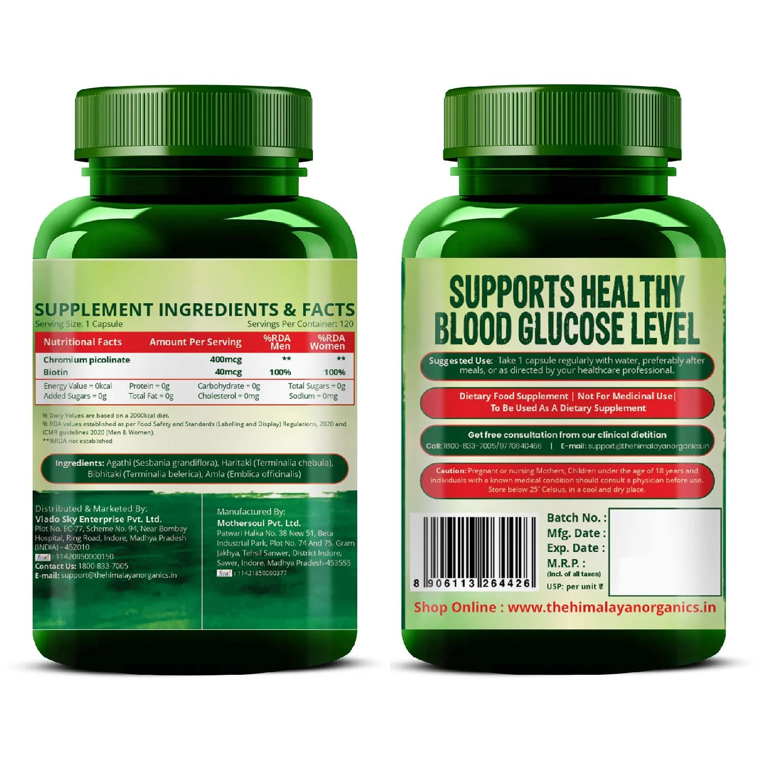 Chromium Picolinate supplement for blood sugar and heart health