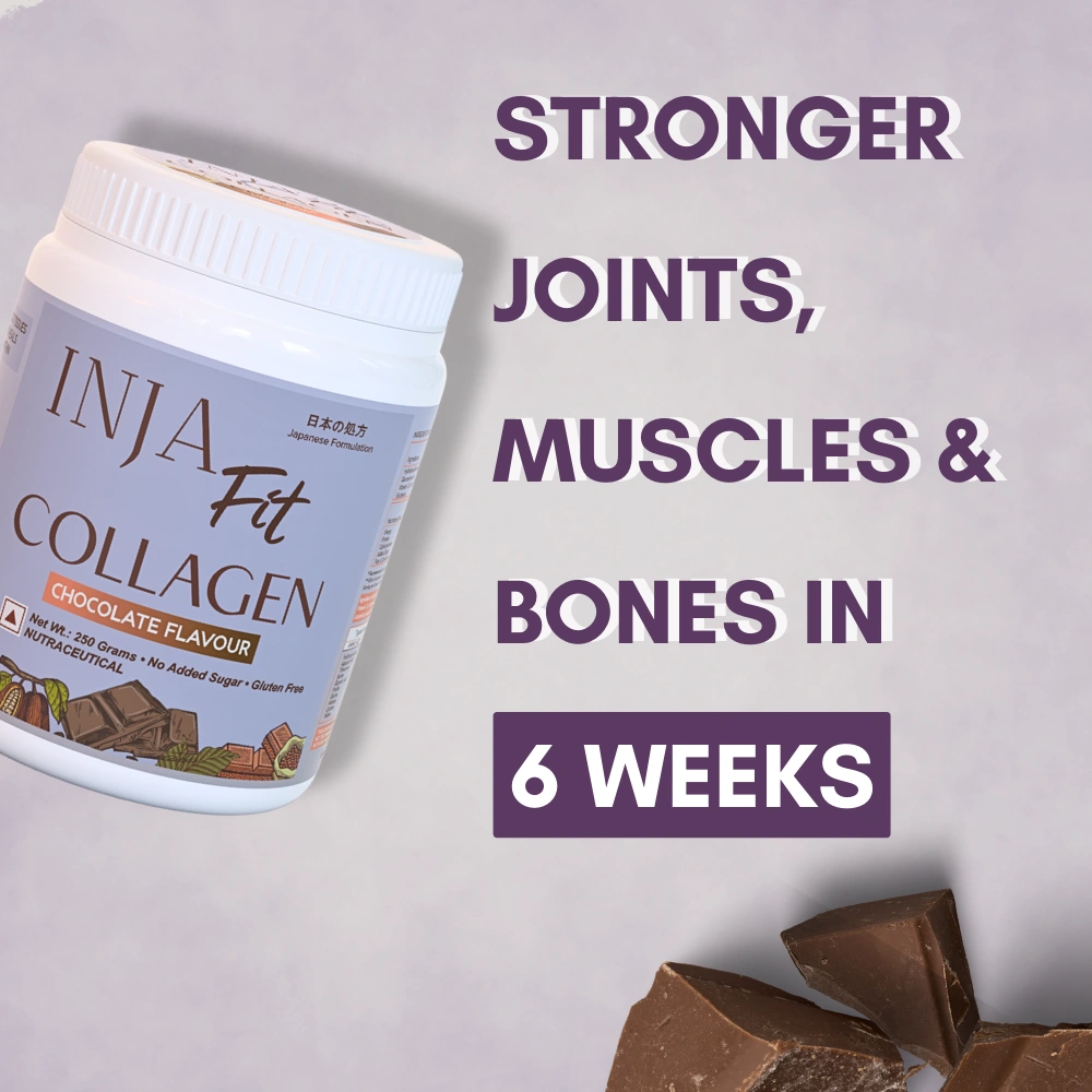 INJA Fit Marine Collagen For Skin, Joints And Muscles, With Vitamin C & Glucosamine | Chocolate Flavour - Image 8