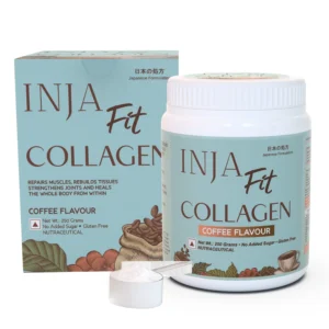 INJA Fit Marine Collagen For Skin, Joints And Muscles, With Vitamin C & Glucosamine | Coffee Flavour