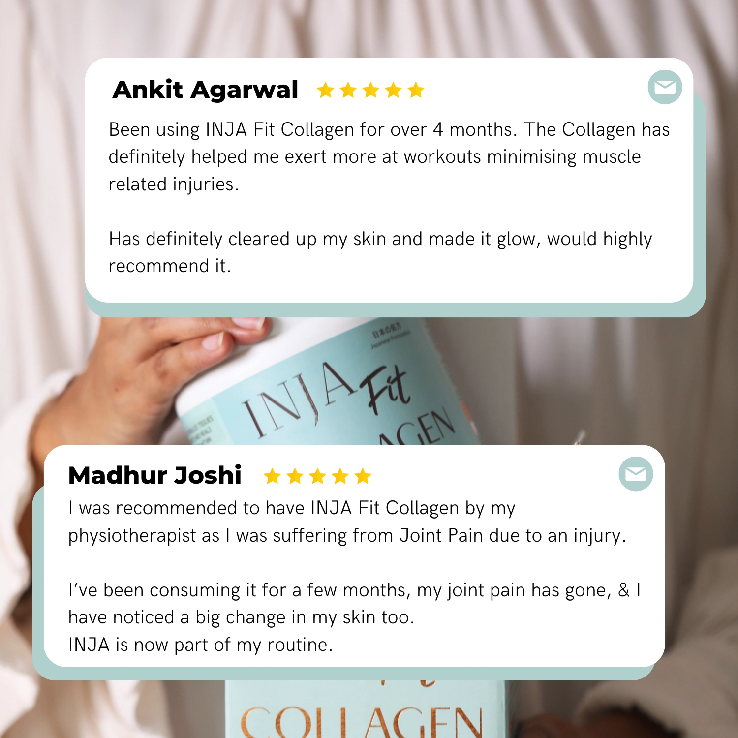 INJA Fit Marine Collagen For Skin, Joints And Muscles, With Vitamin C & Glucosamine | Coffee Flavour - Image 7