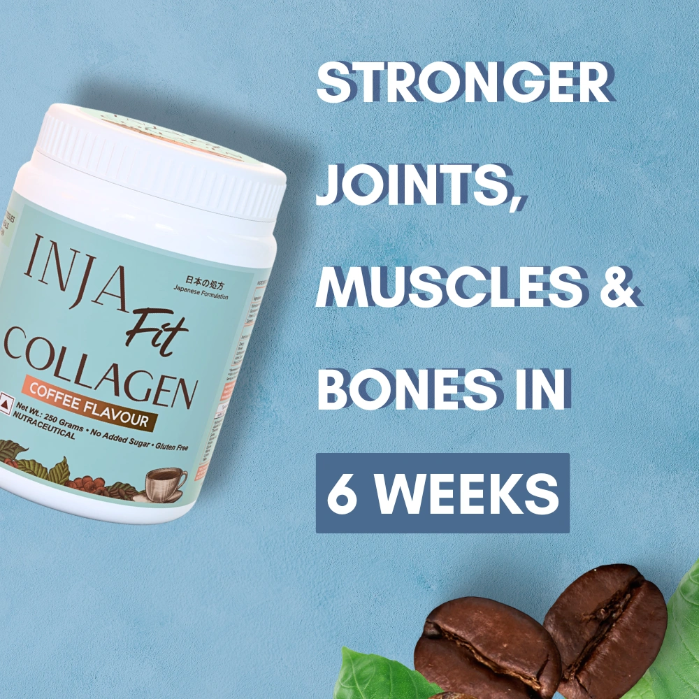INJA Fit Marine Collagen For Skin, Joints And Muscles, With Vitamin C & Glucosamine | Coffee Flavour - Image 8
