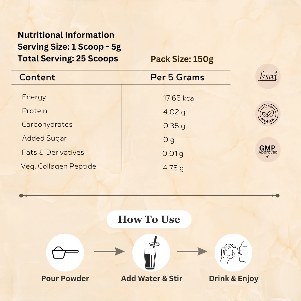 INJA Veg Collagen Natural Flavour | Vegetarian Collagen Formula for Skin, Hair, Nails & Muscle Health Support - Image 6