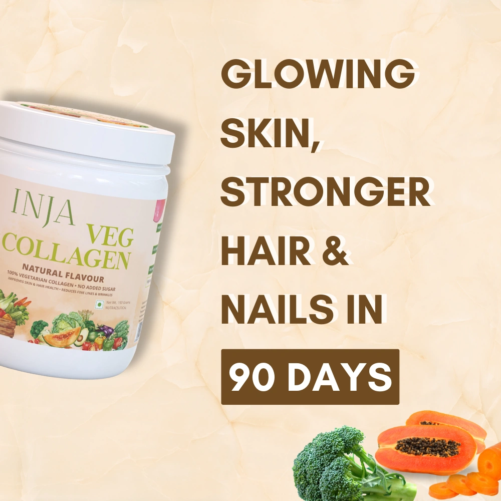 INJA Veg Collagen Natural Flavour | Vegetarian Collagen Formula for Skin, Hair, Nails & Muscle Health Support - Image 8