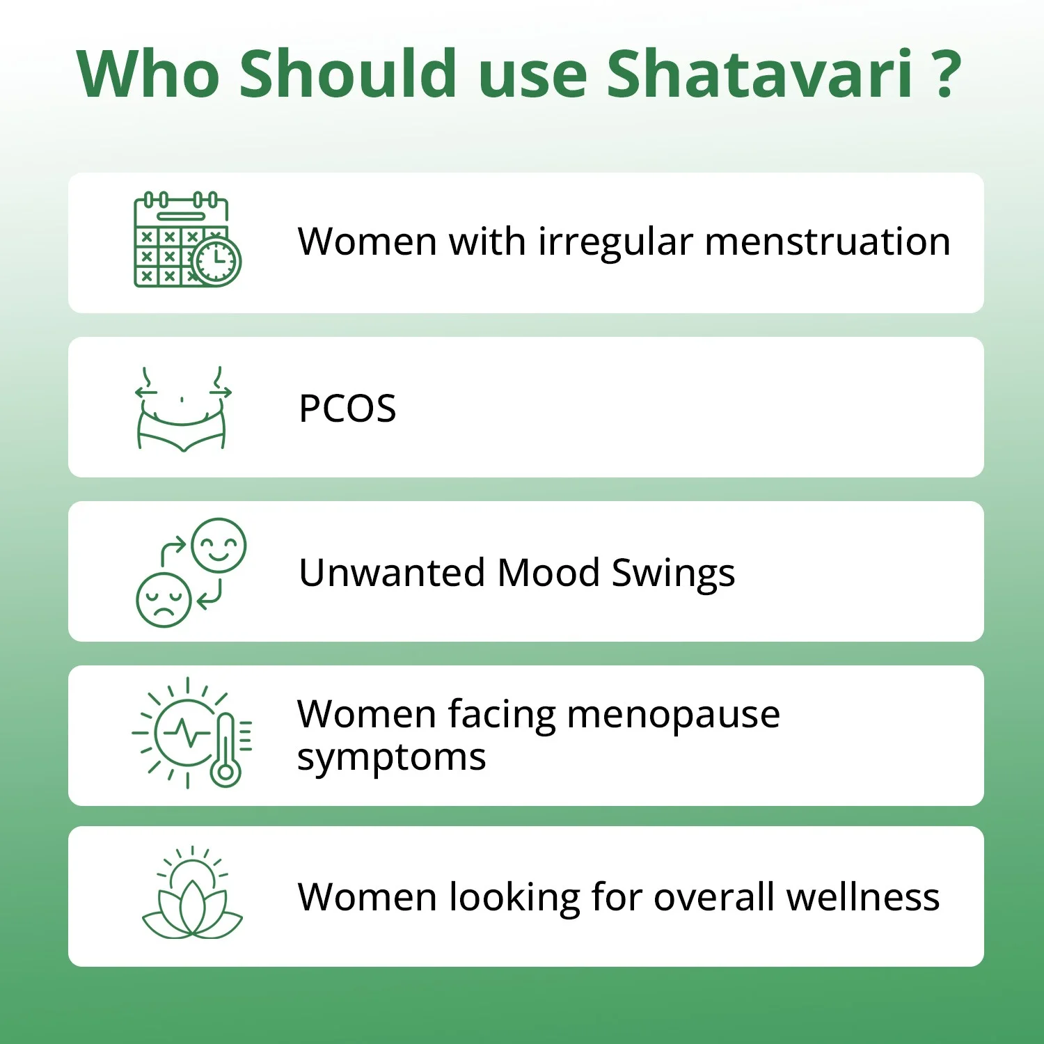 Vlado Shatavari Supplement Target Audience Infographic