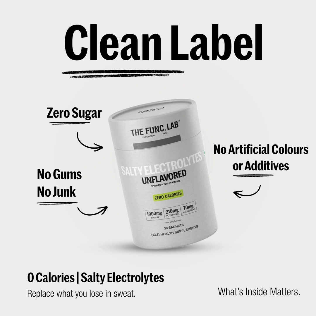 Unflavored electrolyte powder for daily hydration