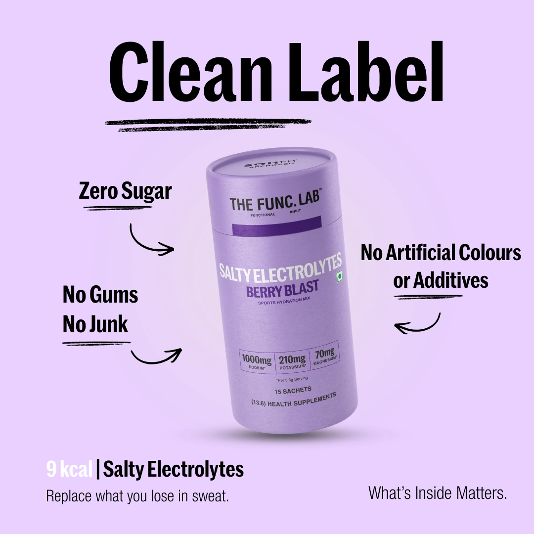 Salty Berry Blast Instant Electrolyte Hydration Powder Drink Mix