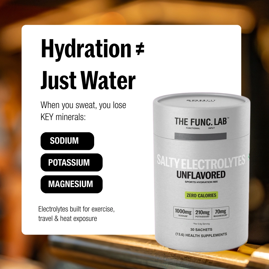 Unflavoured hydration repair powder for instant electrolyte replenishment
