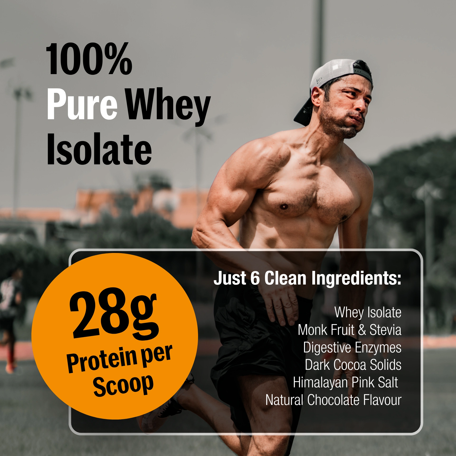 Dark Chocolate Whey Protein Isolate Supplement 500g