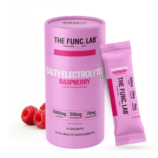 Salty Raspberry Daily Electrolytes 15 Sachets Instant Hydration