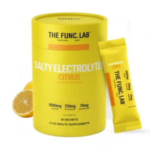 Salty Citrus Lemon Electrolyte Powder for Instant Hydration