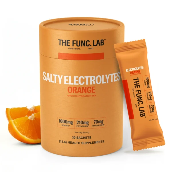 The Func Lab Daily Electrolytes Salty Orange Instant Hydration Powder