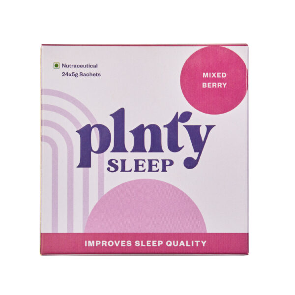 Plnty Sleep Wellness Blend | Mixed Berry – Organic, Vegan & Melatonin-Free | Pack of 5 (120g)