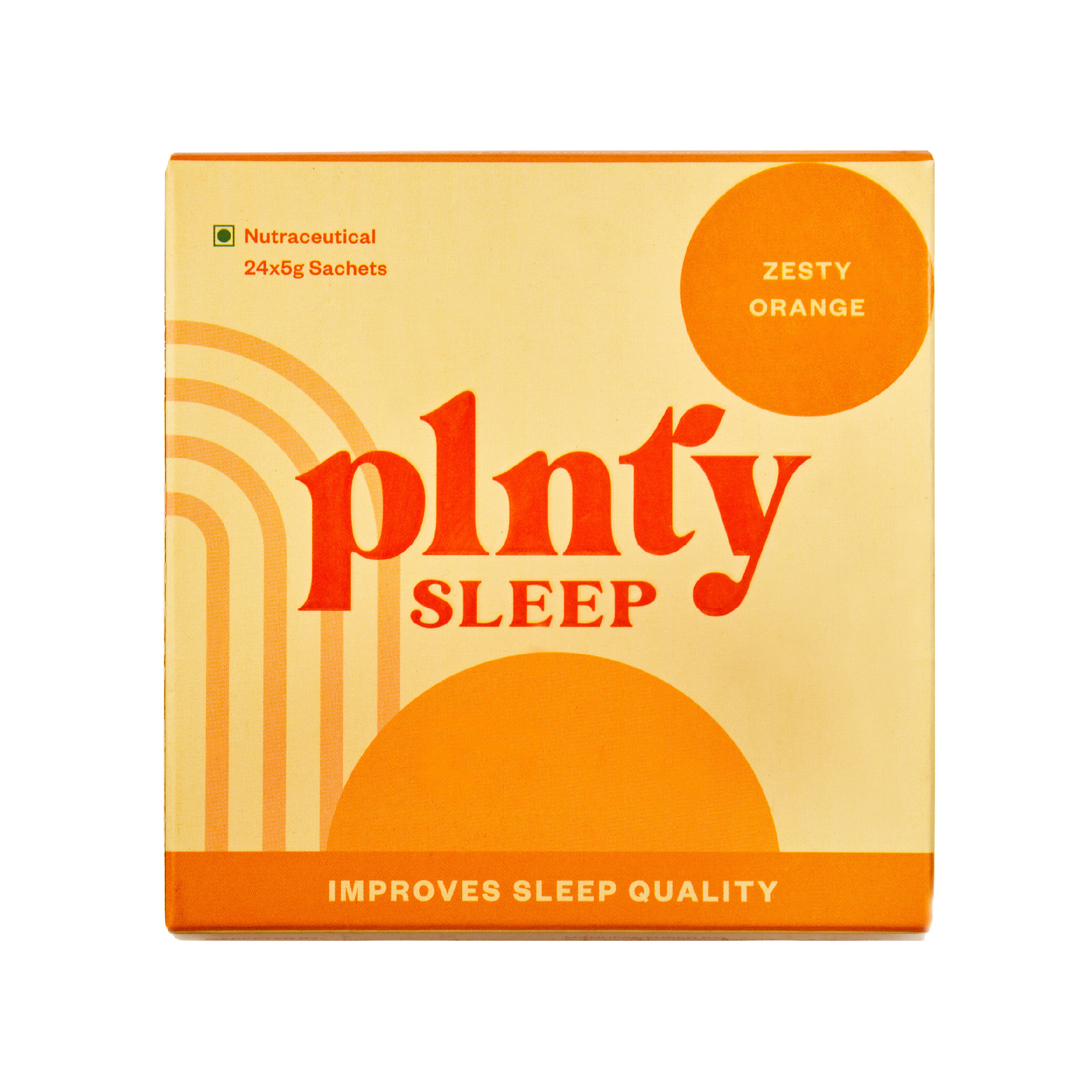 Plnty Sleep Wellness Blend | Zesty Orange – Organic, Vegan & Melatonin-Free | Pack of 5 (120g)