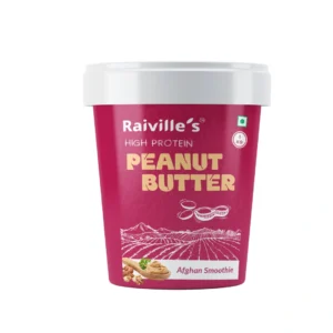 Raiville's Afghan Smoothie Peanut Butter 1kg | 26% High Protein Smooth Peanut Butter | Premium Nut Butter Creamy Spread