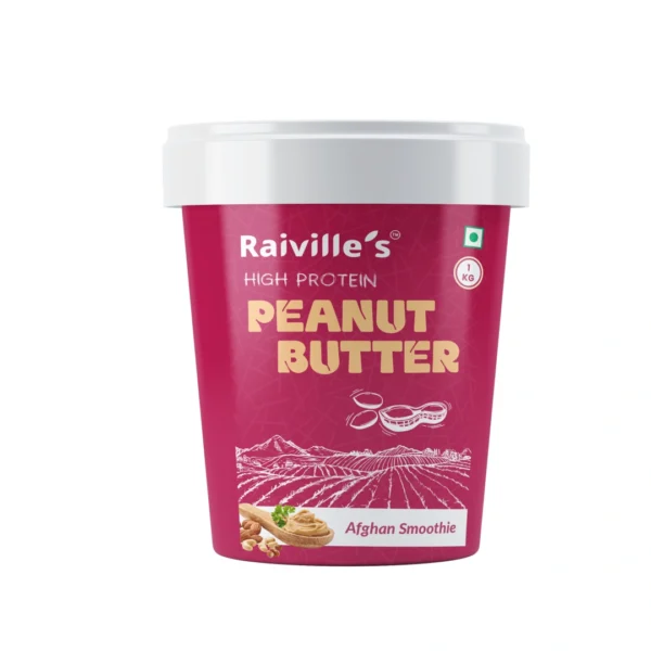 Creamy Afghan peanut butter smoothie spread