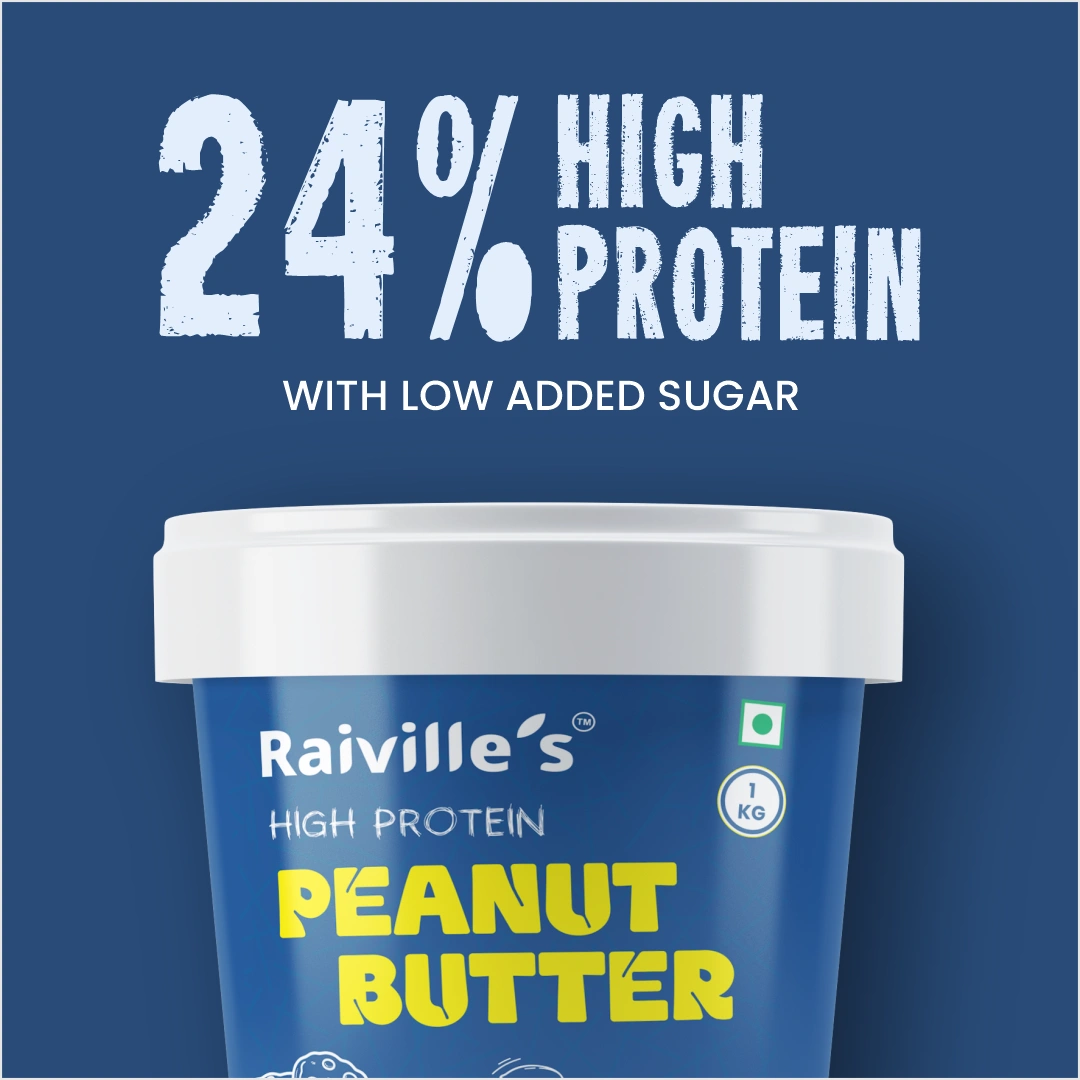 Raiville's Cookie & Cream Peanut Butter 1kg | 24% High Protein | Premium Flavoured Protein Nut Butter Spread - Image 2