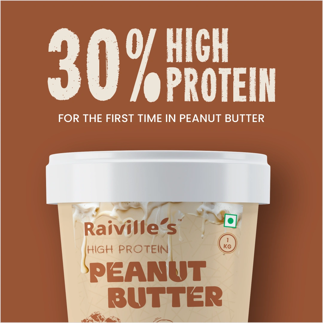 Raiville's Mawa Fudge Peanut Butter 1kg | 30% High Protein | Premium Gourmet Protein Nut Butter Spread - Image 2