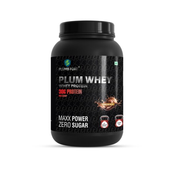 PLUM-WHEY Whey Protein 1.3KG | 30g Protein, Creatine & Muscle Recovery Formula