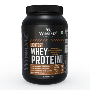 Wholviz Foods Lightest Whey Protein Cocoa 1kg | High Protein
