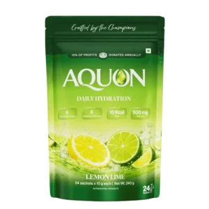 Lemon lime electrolyte drink mix sachets