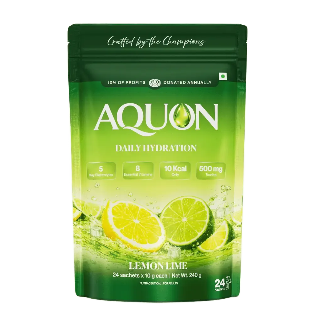 Lemon lime electrolyte drink mix sachets