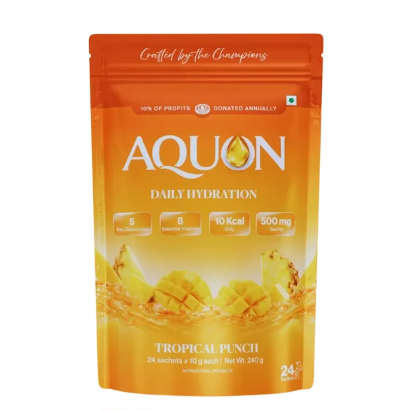 Tropical punch electrolyte powder sachets