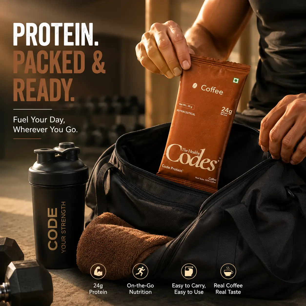 Plant based protein powder with yeast pea pumpkin seed