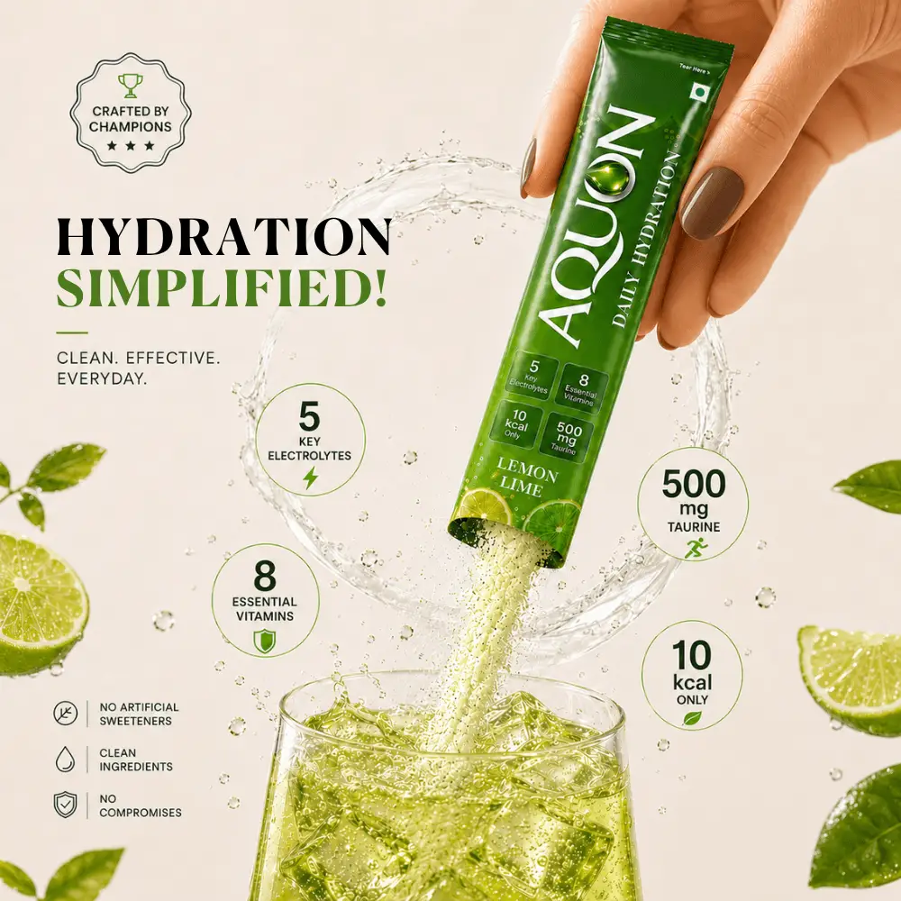 Aquon lemon lime electrolyte drink mix