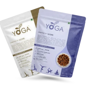 Gluten free vegan oats with mocha and chocolate