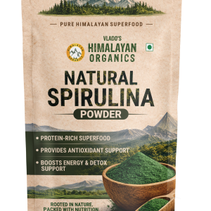 Vlado's Himalayan Organics Spirulina Powder 100g Superfood Packaging