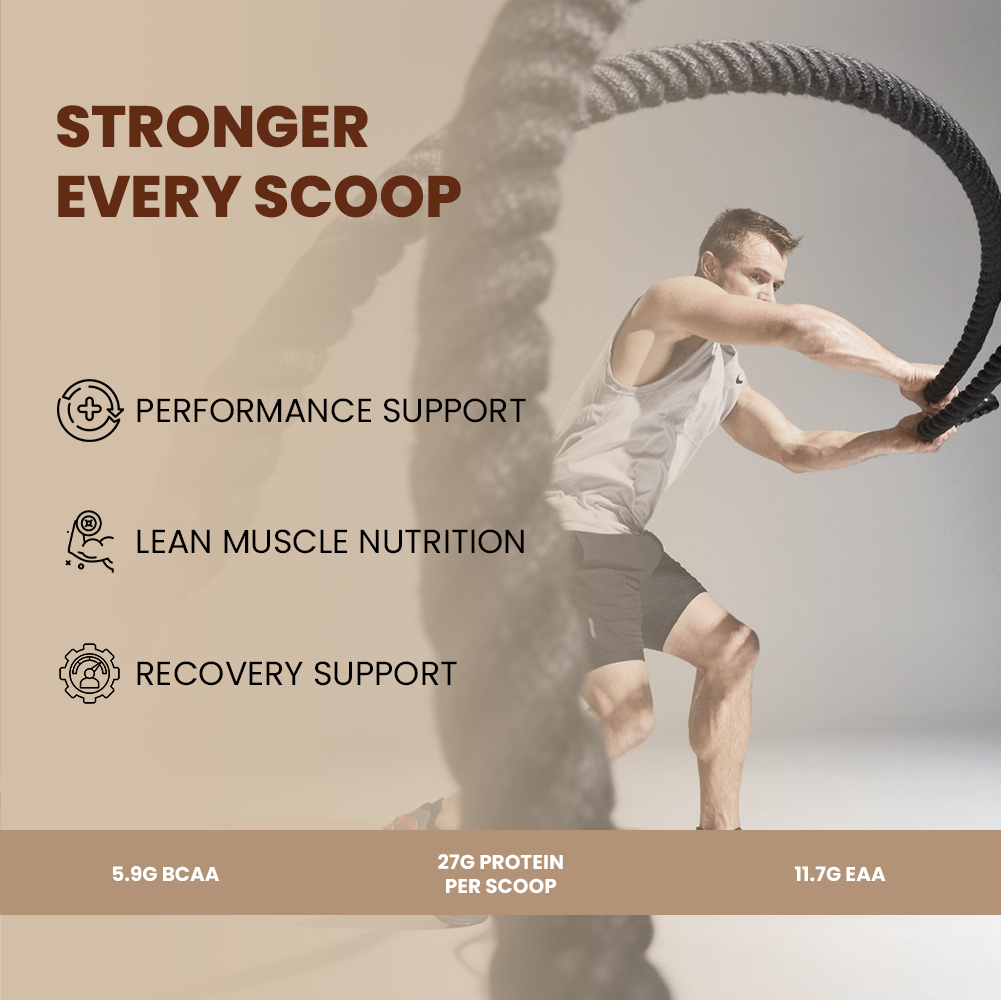 Fitspire Fit Super Prime Whey Protein Powder For Adults | Whey Concentrate Isolate & Peptides Blend | 27g Protein Per Serving | With Digestive Enzymes & Probiotics | Zero Added Sugar | Supports Muscle Growth & Recovery | Dutché Chocolate Flavour - 907g (2 lbs), 18 Servings - Image 4