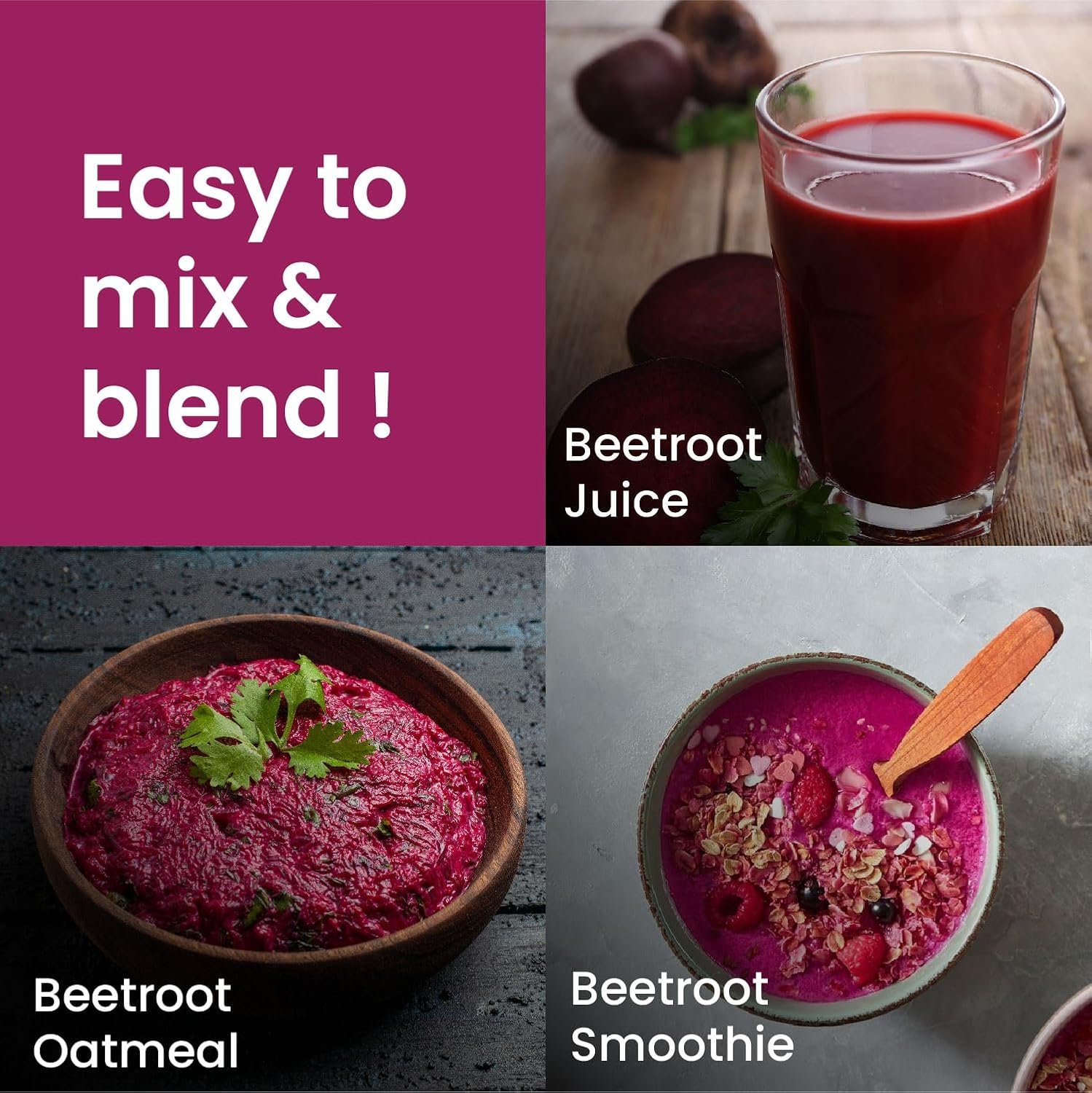 Vlado's Himalayan Organics Beetroot Oatsmeal, Juice, Smoothie