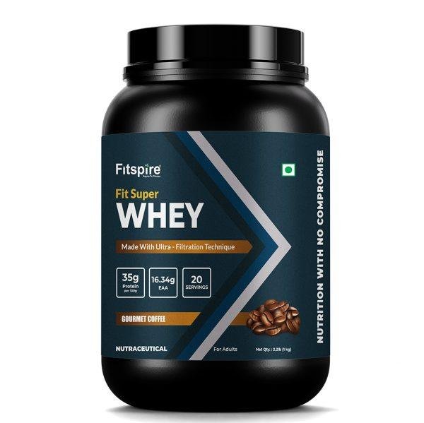 Fitspire Fit Super Whey Protein Coffee Flavor 1kg Jar