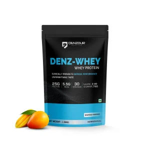 Denzour Nutrition Denz-Whey Protein Powder Mango Mania 1.08kg Canister