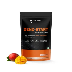 Denzour Nutrition Denz-Start Whey Protein Powder Mango Mania 1kg Canister