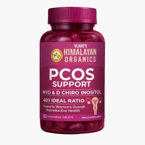 Vlado’s Himalayan Organics PCOS Supplement For Women 40:1 Ratio 2000mg to 50mg D-Chiro-Inositol | Balance Hormonal Levels - 60 Veg Tablets