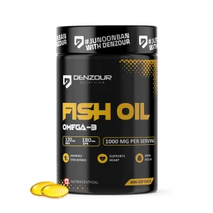 Denzour Nutrition Omega-3 Fish Oil 60 Softgels Bottle