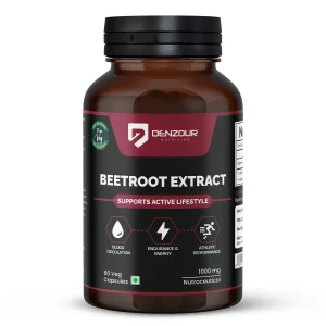 Denzour Nutrition Beetroot Extract 1000mg Capsules 60 Count