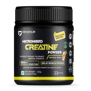 Denzour Nutrition Pure Micronised Creatine Monohydrate Tropical Tango 122g Powder