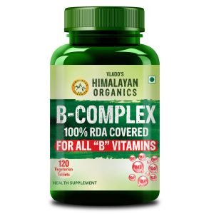 Vlado’s Himalayan Organics Vitamin B Complex 120 Veg Tablets for Hair Growth & Immunity on Fitbee India