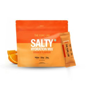 The Func. Lab Daily Electrolytes - Salty Orange | 30 Sachets | Instant Hydration Powder with Sodium, Potassium, Magnesium | Sugar-Free, No Preservatives | Instant Energy, Performance & Recovery Drink