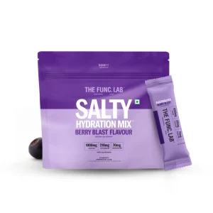The Func. Lab Daily Electrolytes -Salty Berry Blast | 30 Sachets | Instant Hydration Powder with Sodium, Potassium, Magnesium | Sugar-Free, No Preservatives | Instant Energy, Performance & Recovery Drink