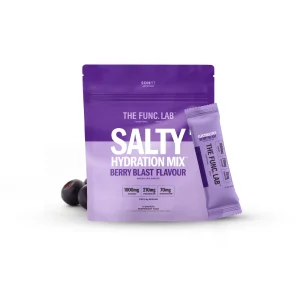 The Func. Lab Daily Electrolytes - Salty Berry Blast | 15 Sachets | Instant Hydration Powder with Sodium, Potassium, Magnesium | Sugar-Free, No Preservatives | Instant Energy, Performance & Recovery Drink