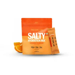 The Func. Lab Daily Electrolytes -Salty Orange | 15 Sachets | Instant Hydration Powder with Sodium, Potassium, Magnesium | Sugar-Free, No Preservatives | Instant Energy, Performance & Recovery Drink