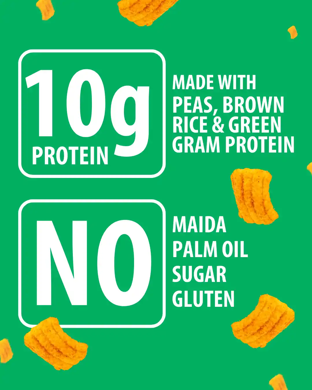 RizeBar Cream & Onion Protein Chips 10g Protein 40g Pack 100% Authentic Fitbee India