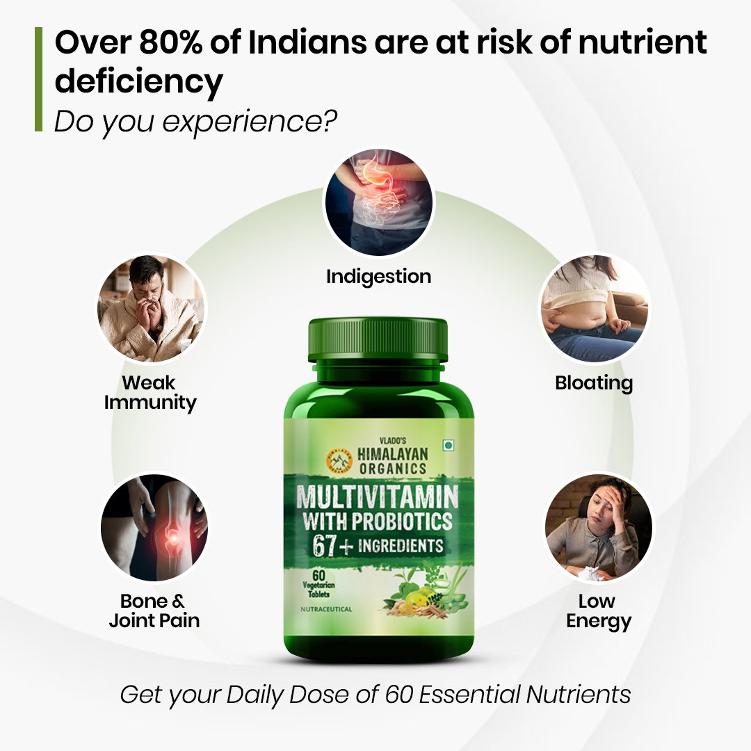 Vlado’s Himalayan Organics Multivitamin 60 Ingredients Tablets for Men & Women on Fitbee India