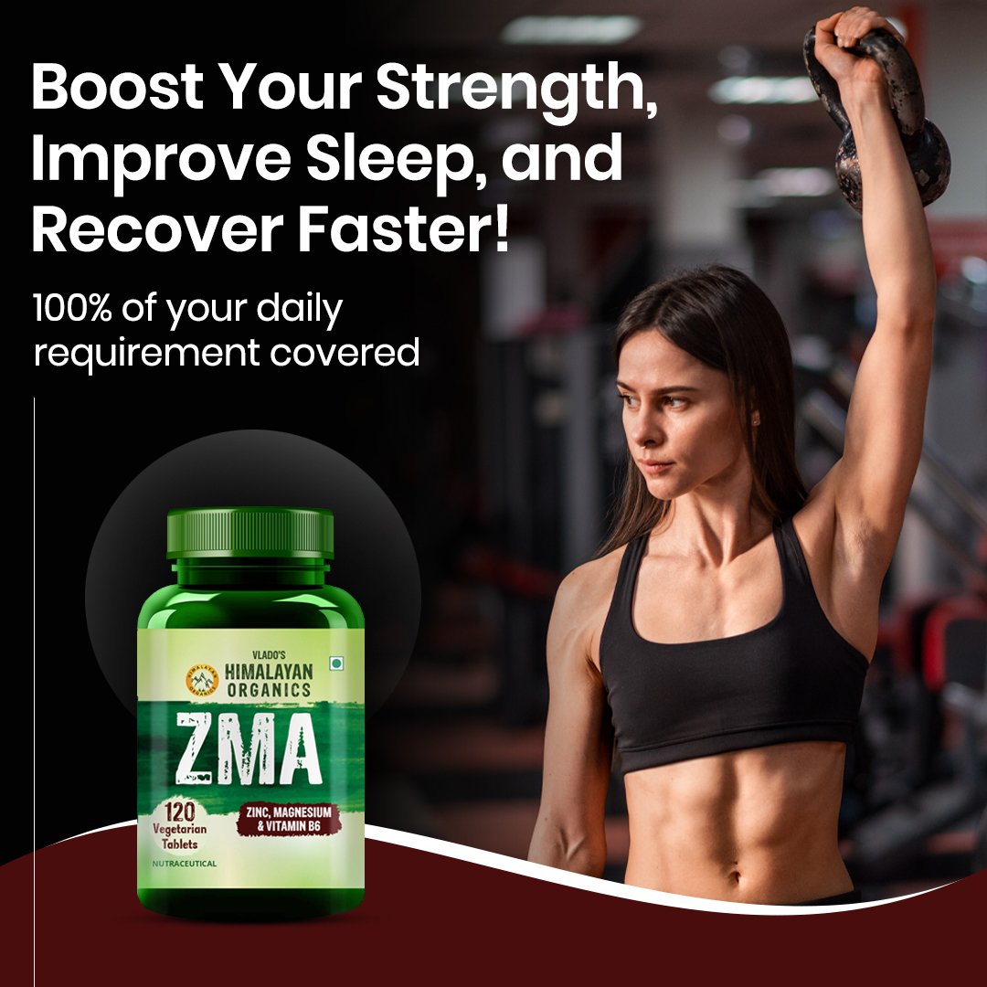 Vlado’s Himalayan Organics ZMA Nighttime Recovery Tablets 120pcs on Fitbee India