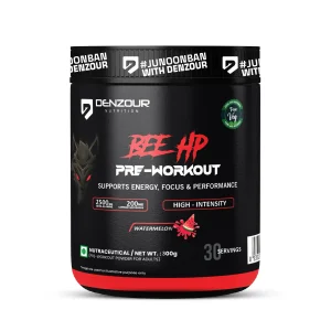Denzour Nutrition Bee HP Pre Workout Powder Watermelon Flavor 300g