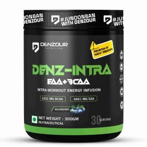 Denzour Nutrition Denz Intra Workout Blueberry Flavor 300g Shaker Bottle