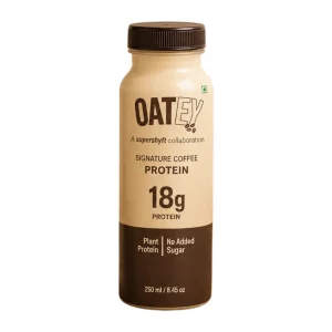 Oatey Signature Coffee Oat Milk Protein Drink — Pack of 4 | 18g Plant Protein | No Added Sugar | Dairy-Free | Vegan | Ready-to-Drink